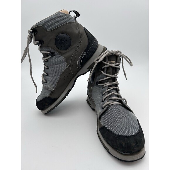 LL Bean Men’s Studded High Top Hiking Boots Mens 9 *See Pics - Picture 1 of 10